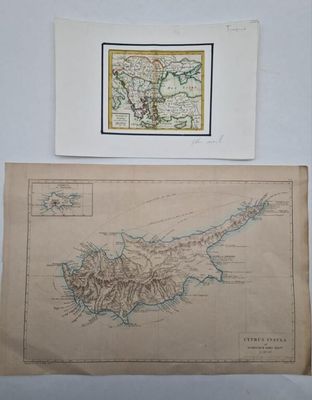 une vieille carte de l'île de Guernesey et une photo d'une carte de l'île de Guernesey