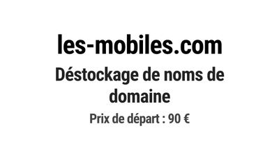 Nom de domaine les-mobiles.com.
