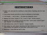 a sign that states instructions on how to use a baseball bat