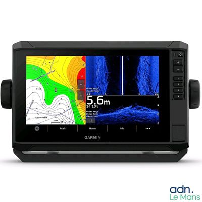 a close up of a fish finder on a white background