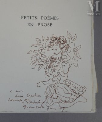 le dessin d'une femme en robe sur une feuille de papier