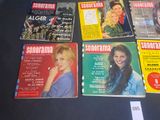 a lot of magazines that are on the table