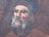 tableau représentant un homme barbu portant un chapeau