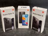 three boxes of redmi note 14 and redmi note 14