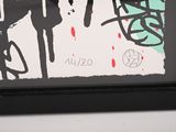 a picture of a picture of graffiti on the wall