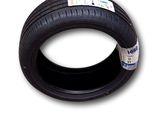 a close up of a tire on a white background