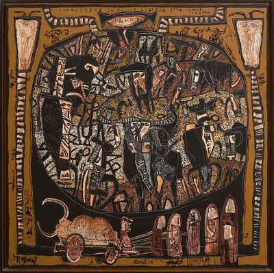 Christophe Ronel (né en 1964) Plaza de toros - Cornupèdes de…