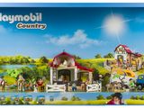 Le coffret « Playmobil Country » se présente dans une boîte contenant un cheval et une calèche