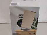 a cardboard box with a picture of a record on top of it