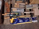many different tools that are sitting on a pallet
