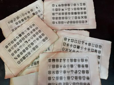 BENARD DIREXIT. Recueille de 24 planches intitulées "BLASON …