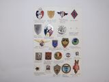an image of a picture of a bunch of badges on a wall