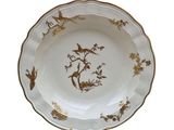 an image of a plate with birds and flowers on it