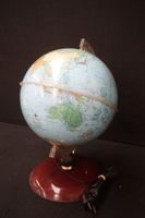 globe terrestre vintage avec éclairage - années 60 ou 70 - H… (photo 2)