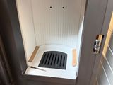 an image of a small stove in a room