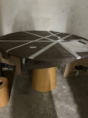 a table that has been made out of cardboard