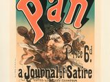 une image d'une affiche faisant la promotion de *Pan*, une revue satirique