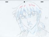 dessin d'anime représentant un homme aux cheveux bleus tenant un téléphone portable contre son oreille