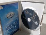 disney ' s frozen wii game in a white case with a dvd in it