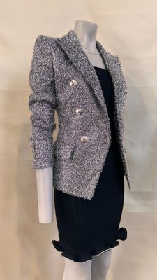 chanel tweed jacket and dress set