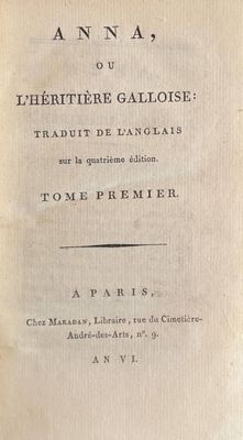 an open book with a title in french on it