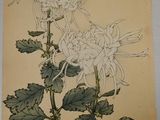 an image of a painting of flowers on a yellow background