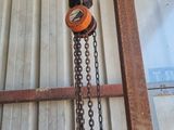 a chain hanging from the side of a building