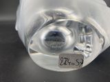 a close up of a glass bottle with a label on it