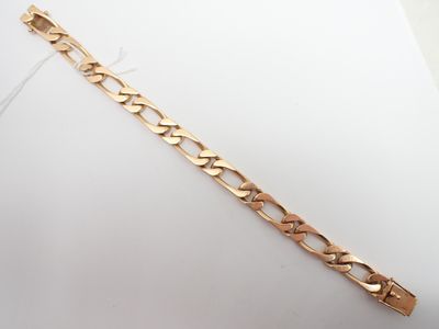 Importante gourmette en or, poids 47,8g, longueur 20cm - Photo 1