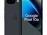 the google pixel 10a smartphone is shown in black