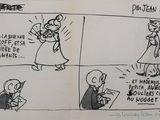 sketches of a comic strip with a woman in a dress and a man in a tuxedo