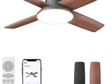 une image représentant un ventilateur de plafond avec une télécommande et une télécommande