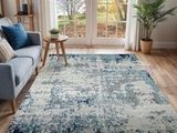 le tapis se trouve sur le parquet du salon