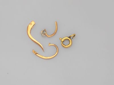 Lot de débris d'or 750°/°° (18K). - Photo 1