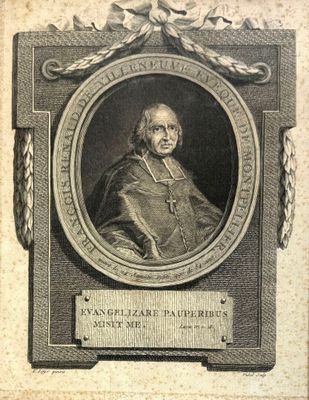 Ecole Française Portrait de François Renaud Villeneuve Evéqu…
