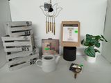a table with a bunch of items on it