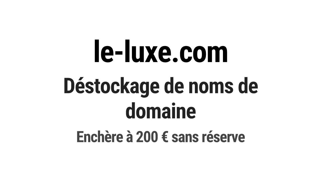 Destockage & Invendus