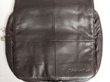 sac à bandoulière en cuir avec fermeture à glissière et poche zippée