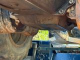 a close up view of a truck ' s rear end
