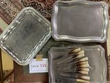 three trays of matches and a tray of matches on a table