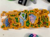a picture of a table with a bunch of toys on it