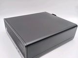 an image of a black computer case sitting on top of a white surface