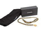 Bracelet Chanel à maillons noirs et dorés