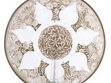 an image of a decorative plate with butterflies and flowers on it