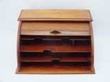 an image of a wooden desk with a drawer on top of it
