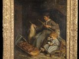 an image of a painting of a woman and a child in a room