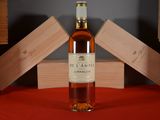 a bottle of wine that is sitting on a table