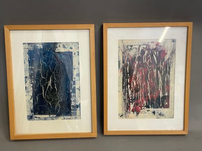 Christian COMELLI Diptyque Rouge et bleu