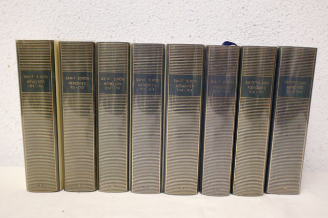 La Pléiade : SAINT -SIMON : Mémoires . 8 volumes sous jaquette rh...