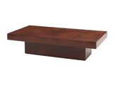 une photo d'une table basse en bois sur fond blanc